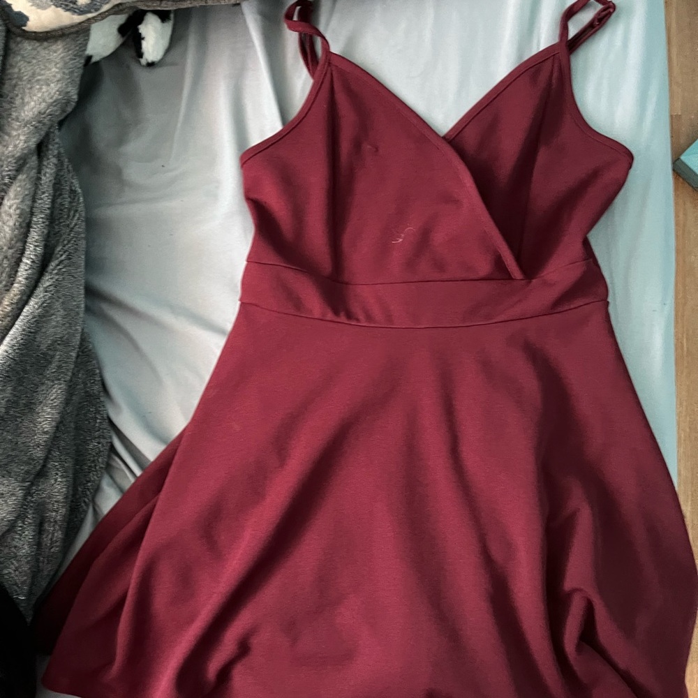 Medium red skater dress